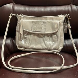 Vintage Y2K Coach Poppy Metallic Crossbody Bag